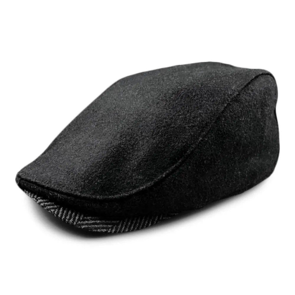 The Sidestreet Boston Scally Cap - Black