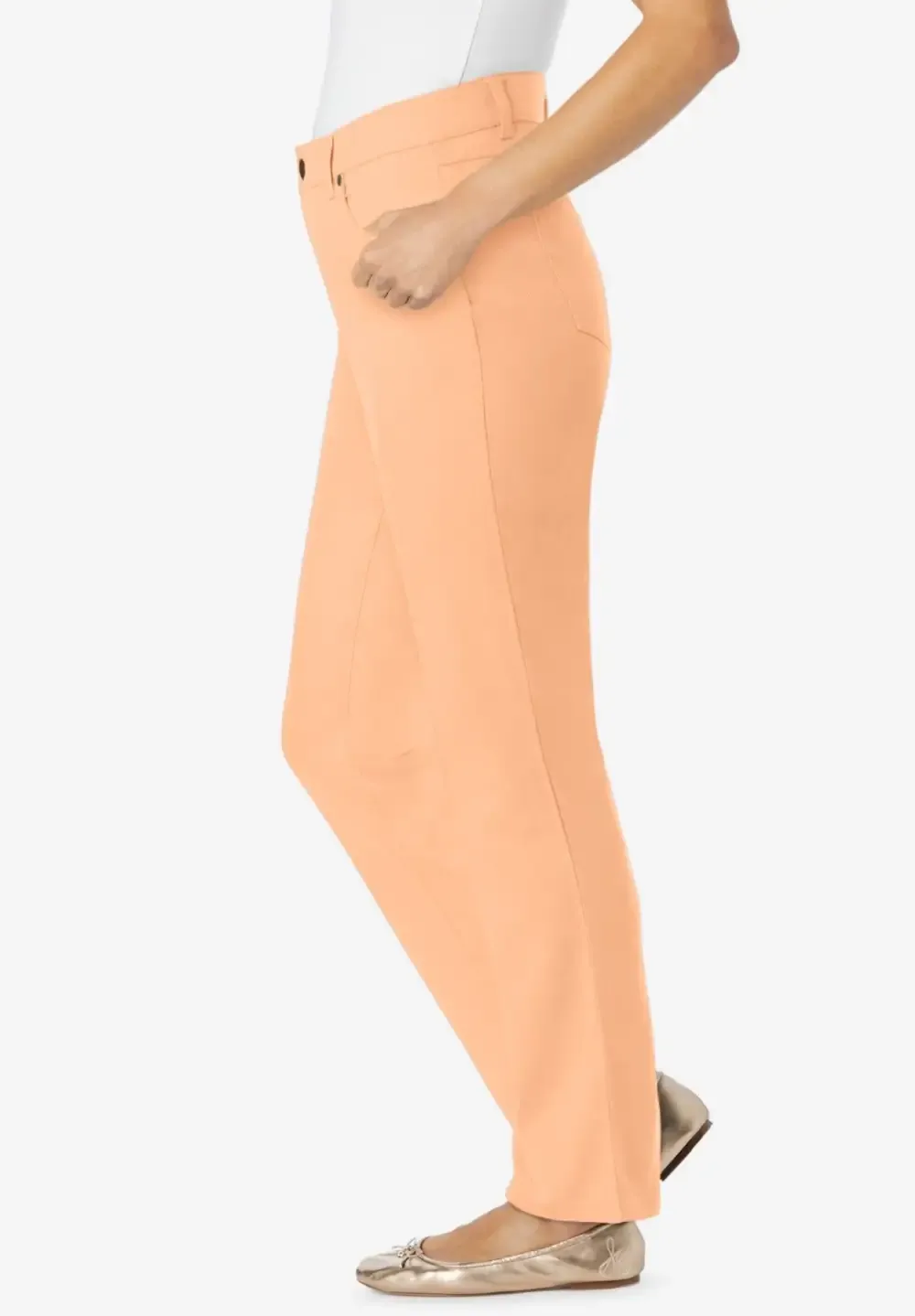 Straight-Leg Stretch Denim Jean