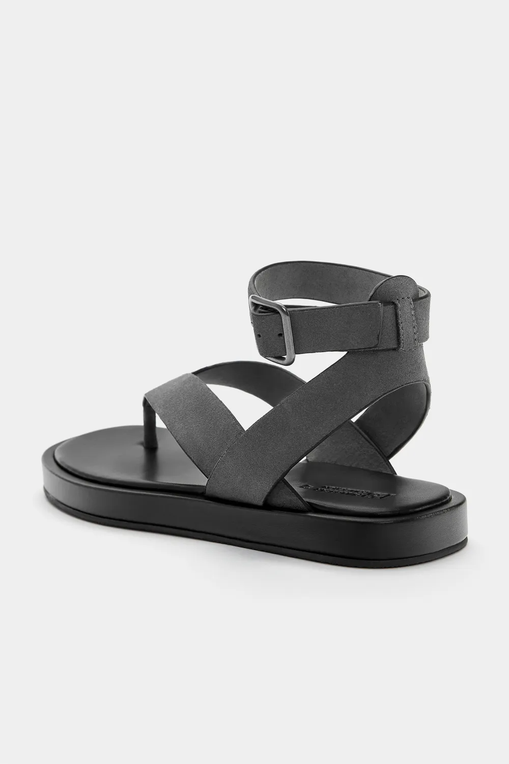 Sandalias planas tiras piel
