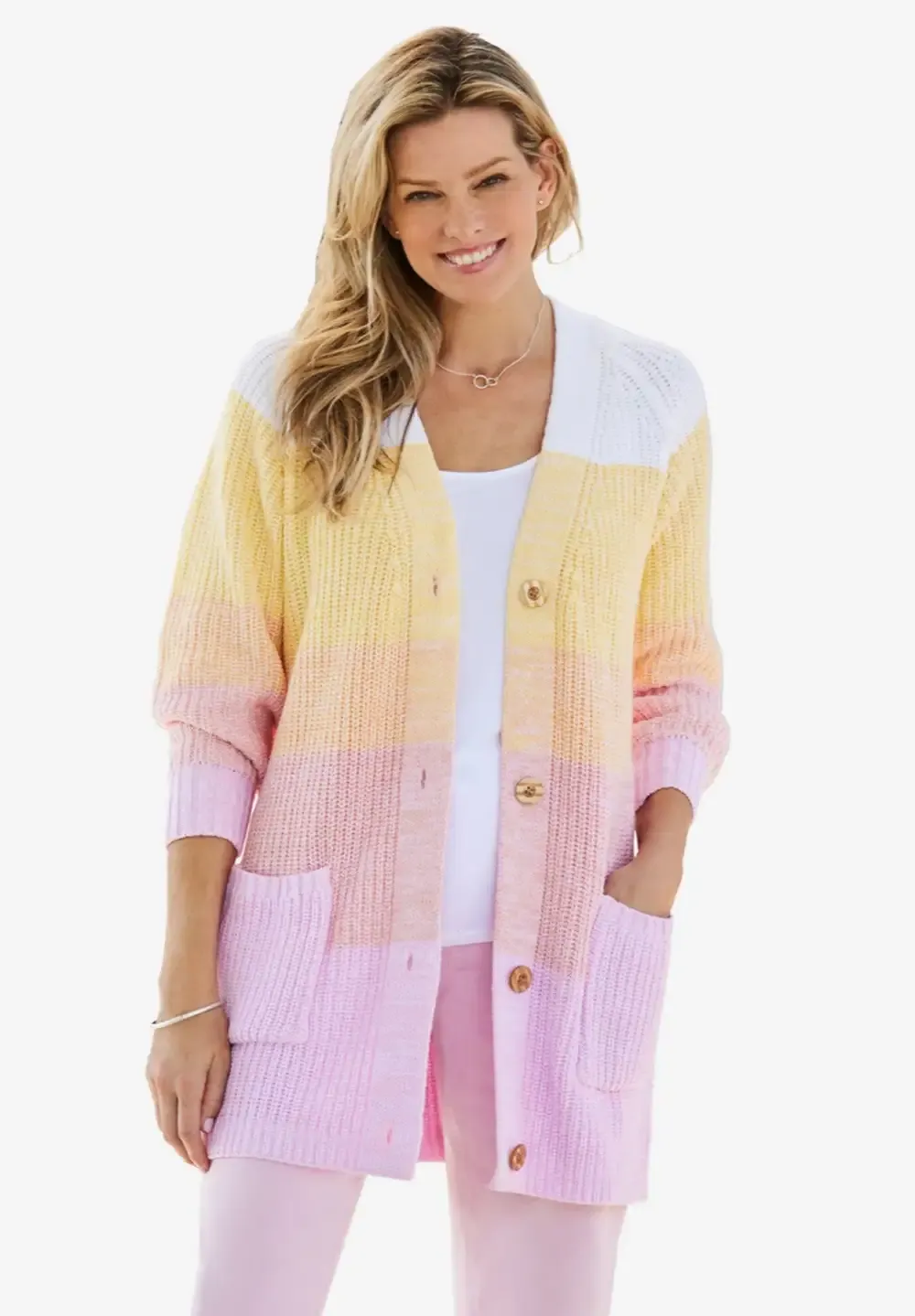 Ombre Shaker Cardigan