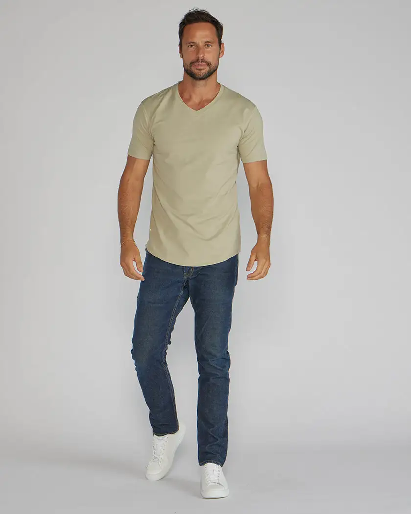 Drop-Cut V-Neck: Lux