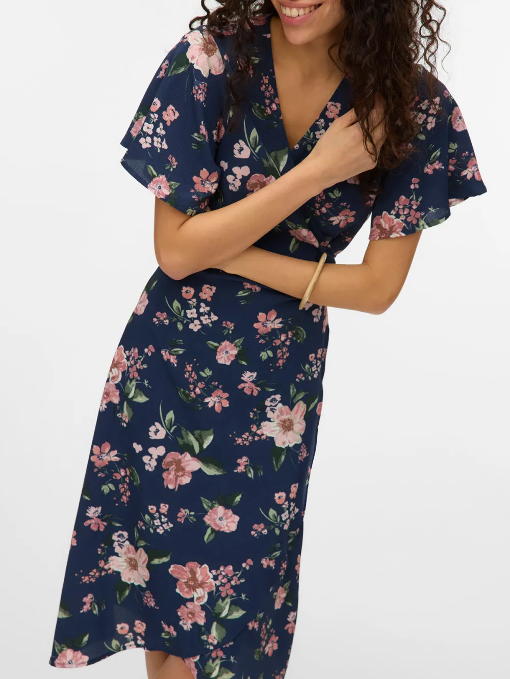 V-neck Casual Style Dress