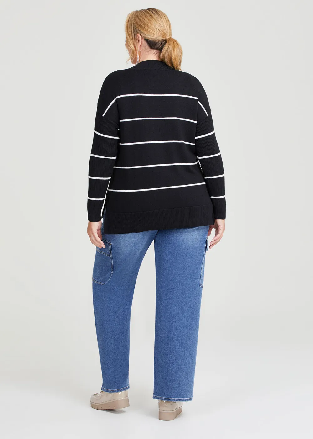 Hi-lo Stripe Jumper