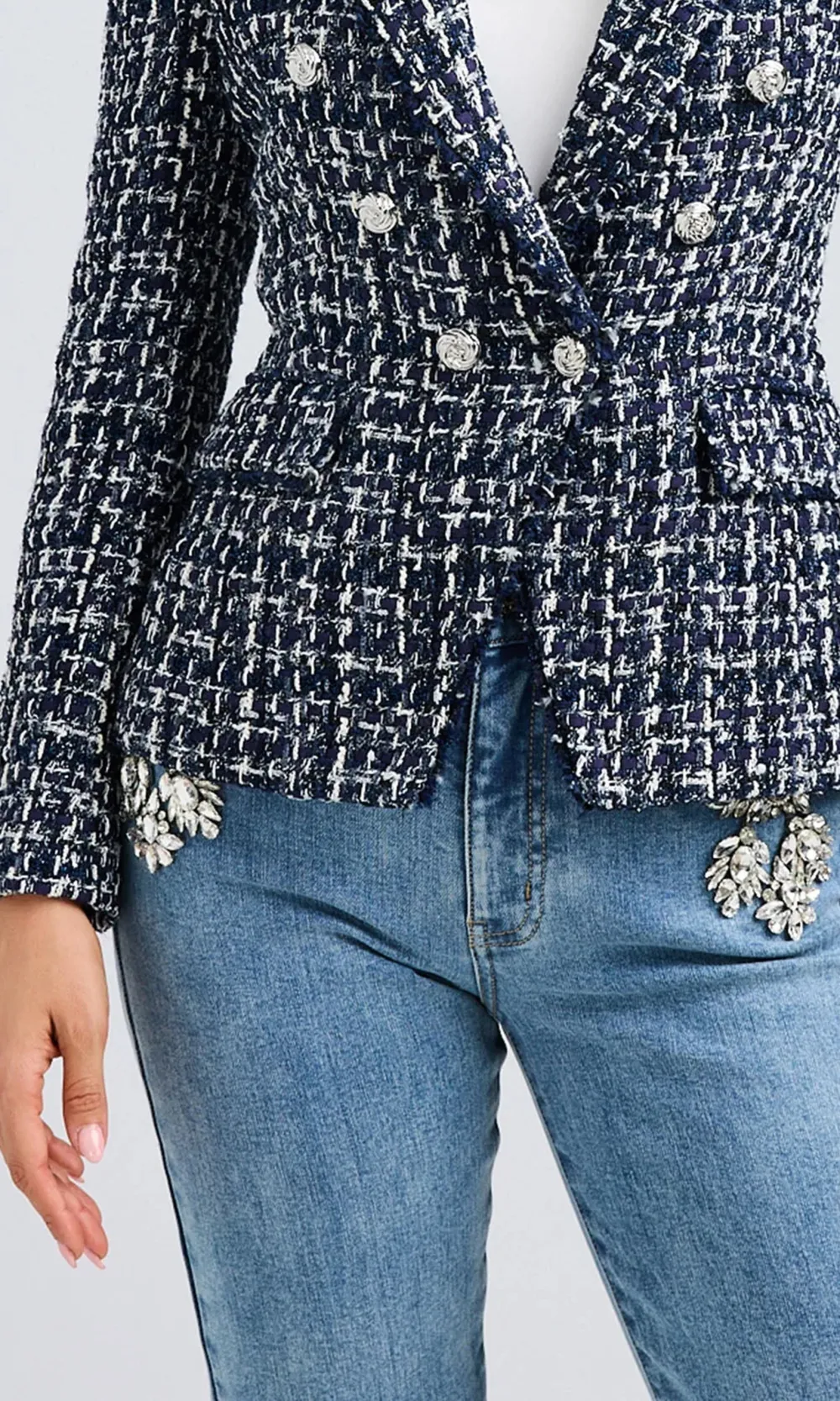Carolyn Crystal Denim Pants