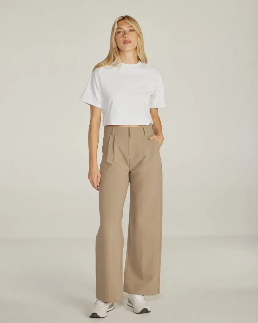 Lux Relaxed Mockneck Raglan Tee