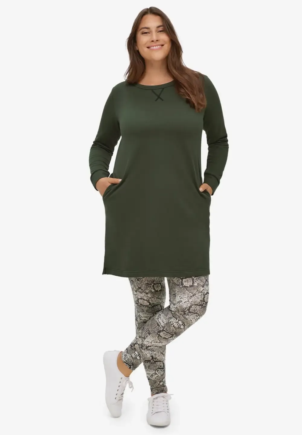 French Terry Tunic Dress