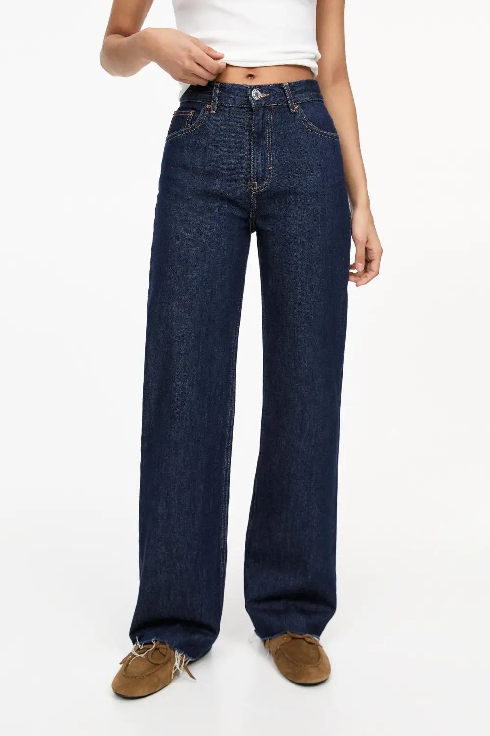 Jeans rectos tiro alto