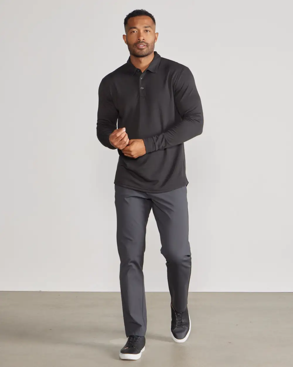 Comfort Wool Long Sleeve Polo