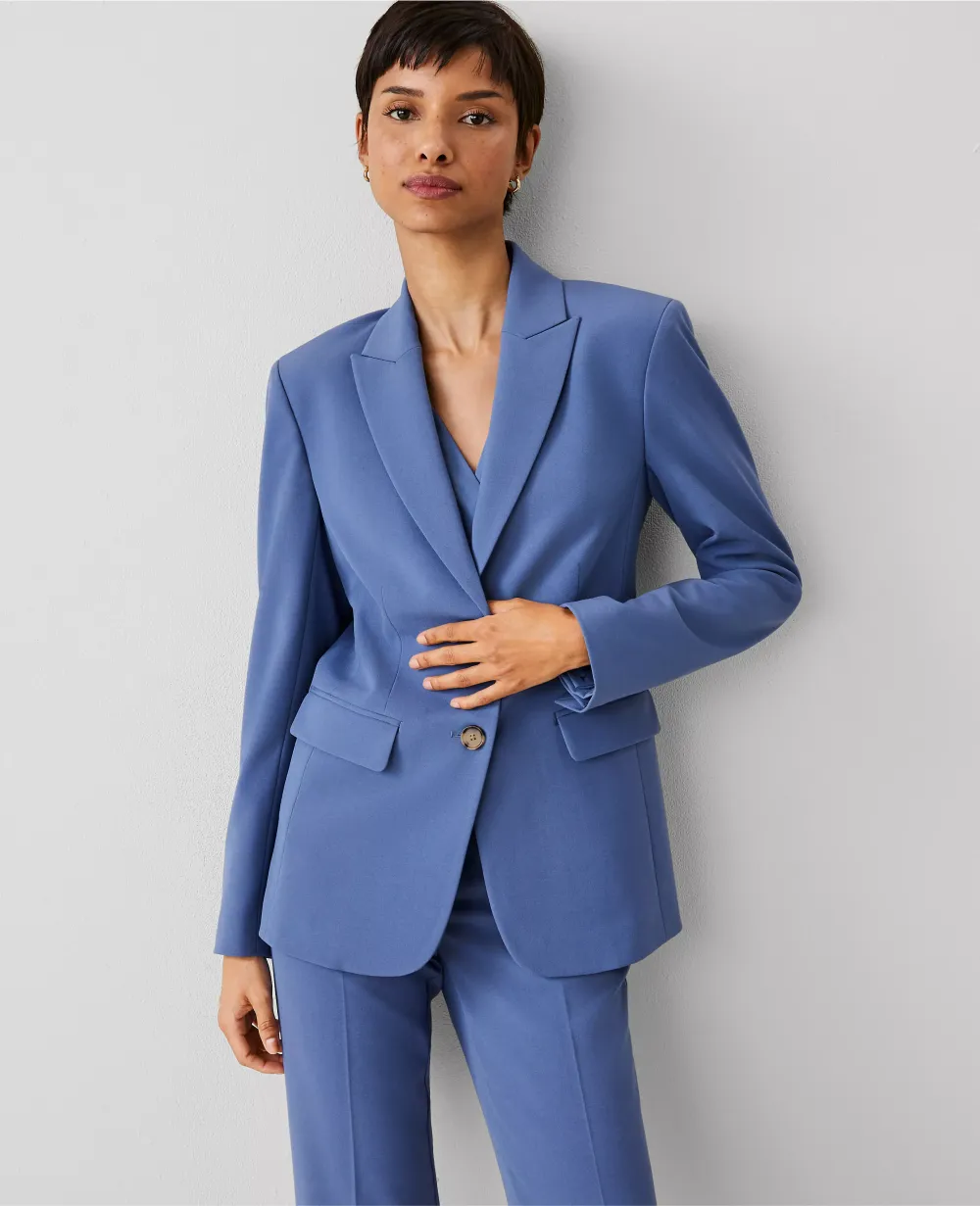 The Two Button Blazer in Seasonless Stretch