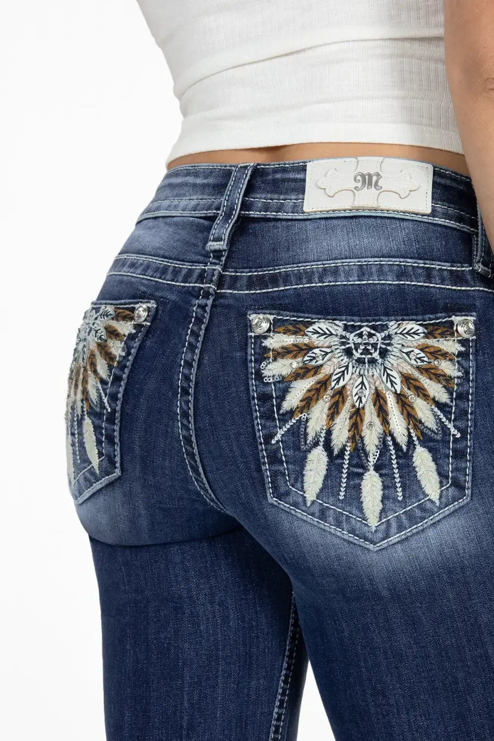 Feather Dreamcatcher Bootcut Jeans