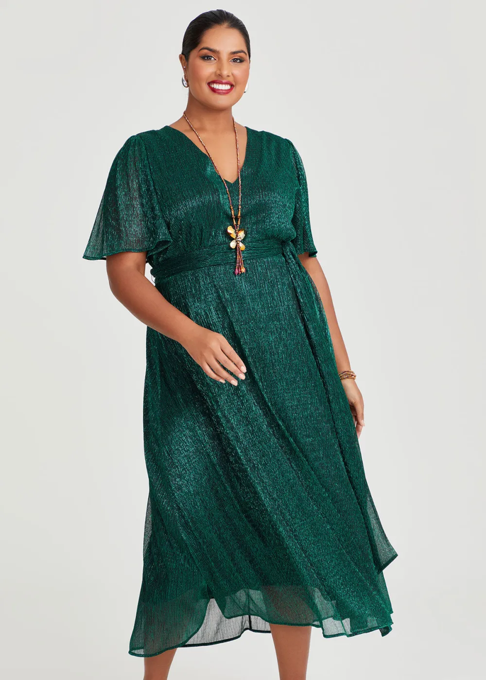 Brienne Shimmer Maxi Dress