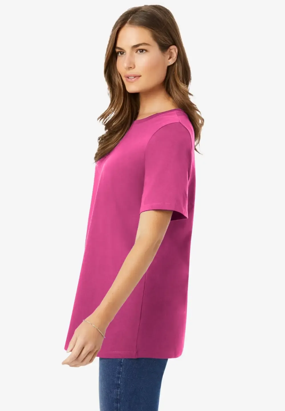 Perfect Short-Sleeve Crewneck Tee