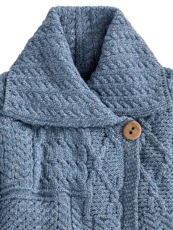 Women's Irish Wool Asymmetrical Cardigan