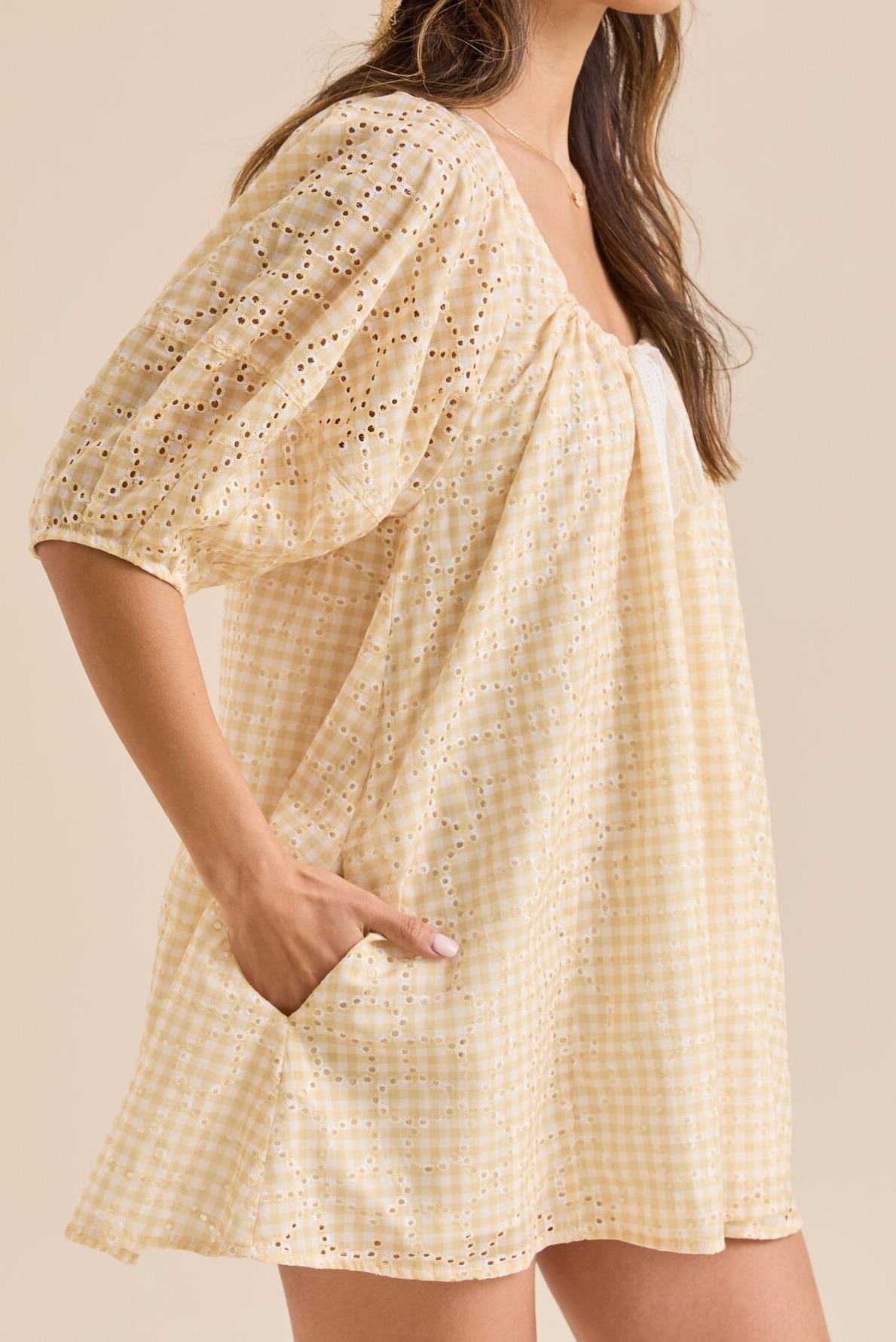 Gingham Romper