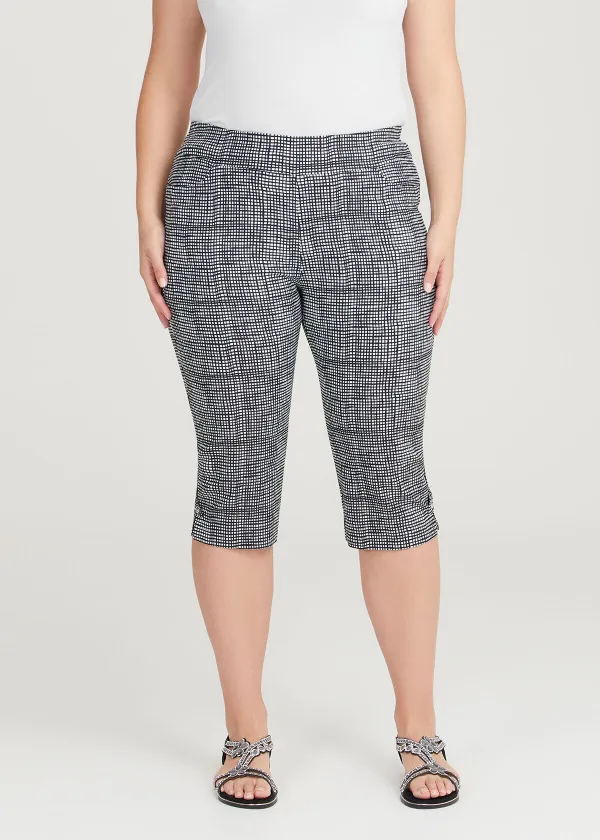 Cotton Blend Check Short
