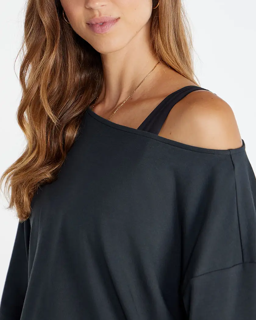 Drift Relaxed Off-Shoulder Long Sleeve