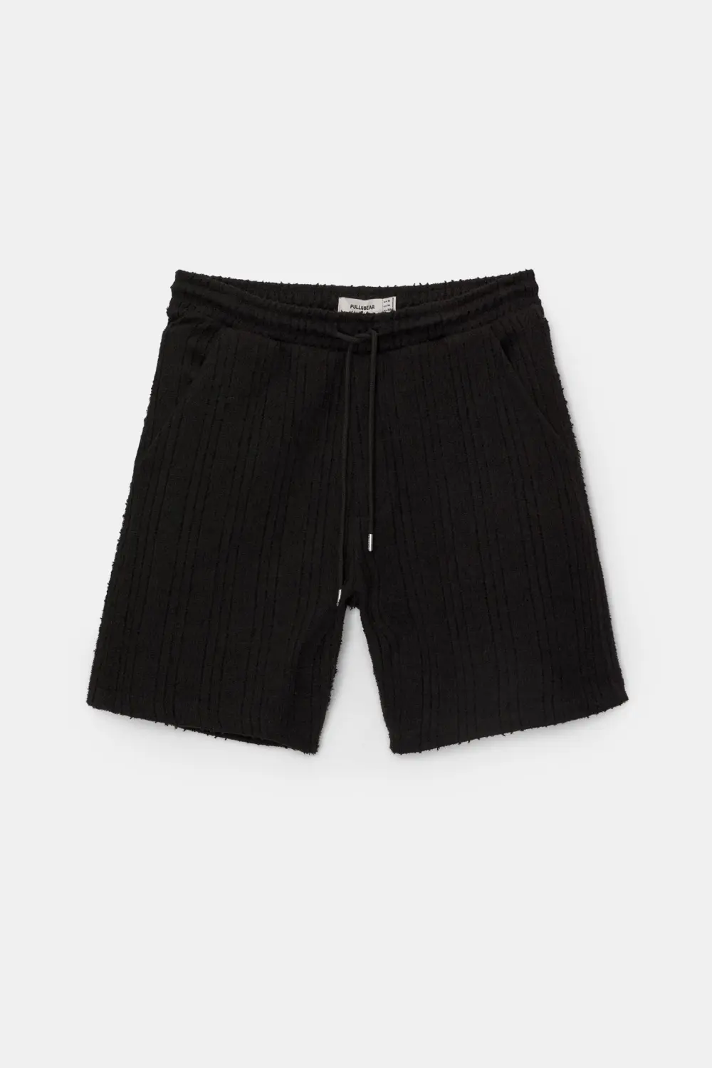 Waffle-knit Bermuda sweatpant shorts