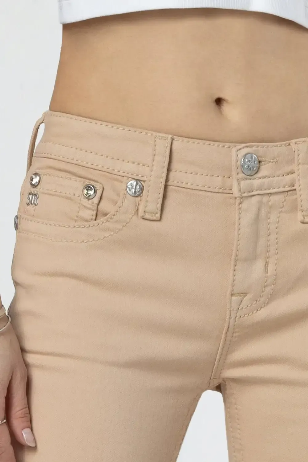 Subtle Cross Bootcut Jeans