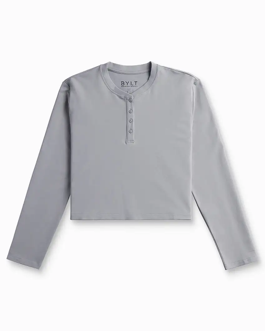 Lux Relaxed Henley Long Sleeve