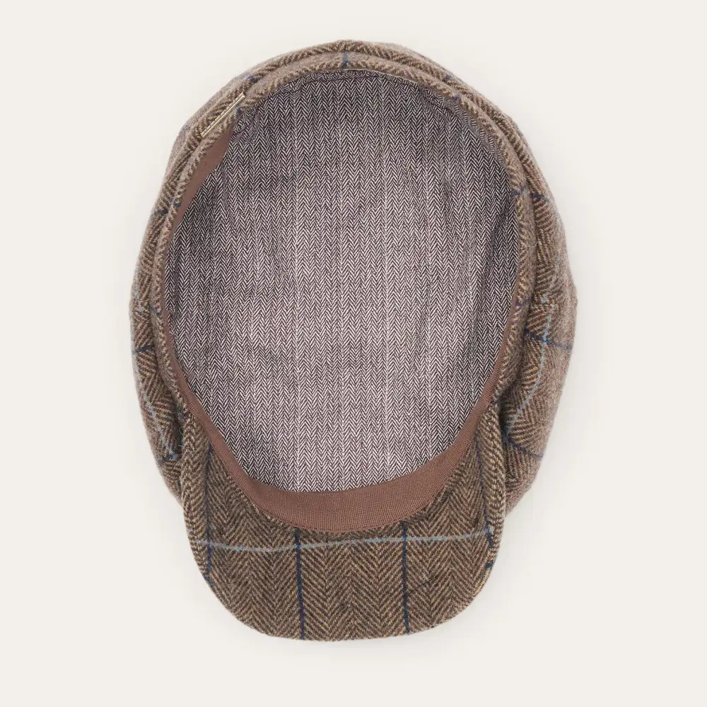 Wool Herringbone Hatteras Cap