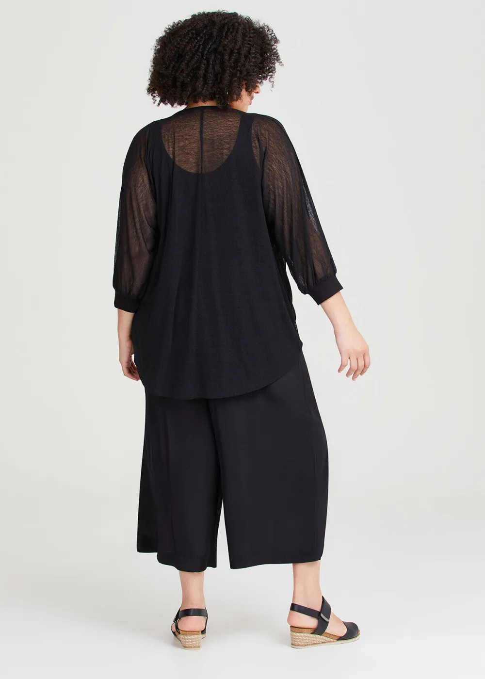 Mesh Wrap Overlay Top