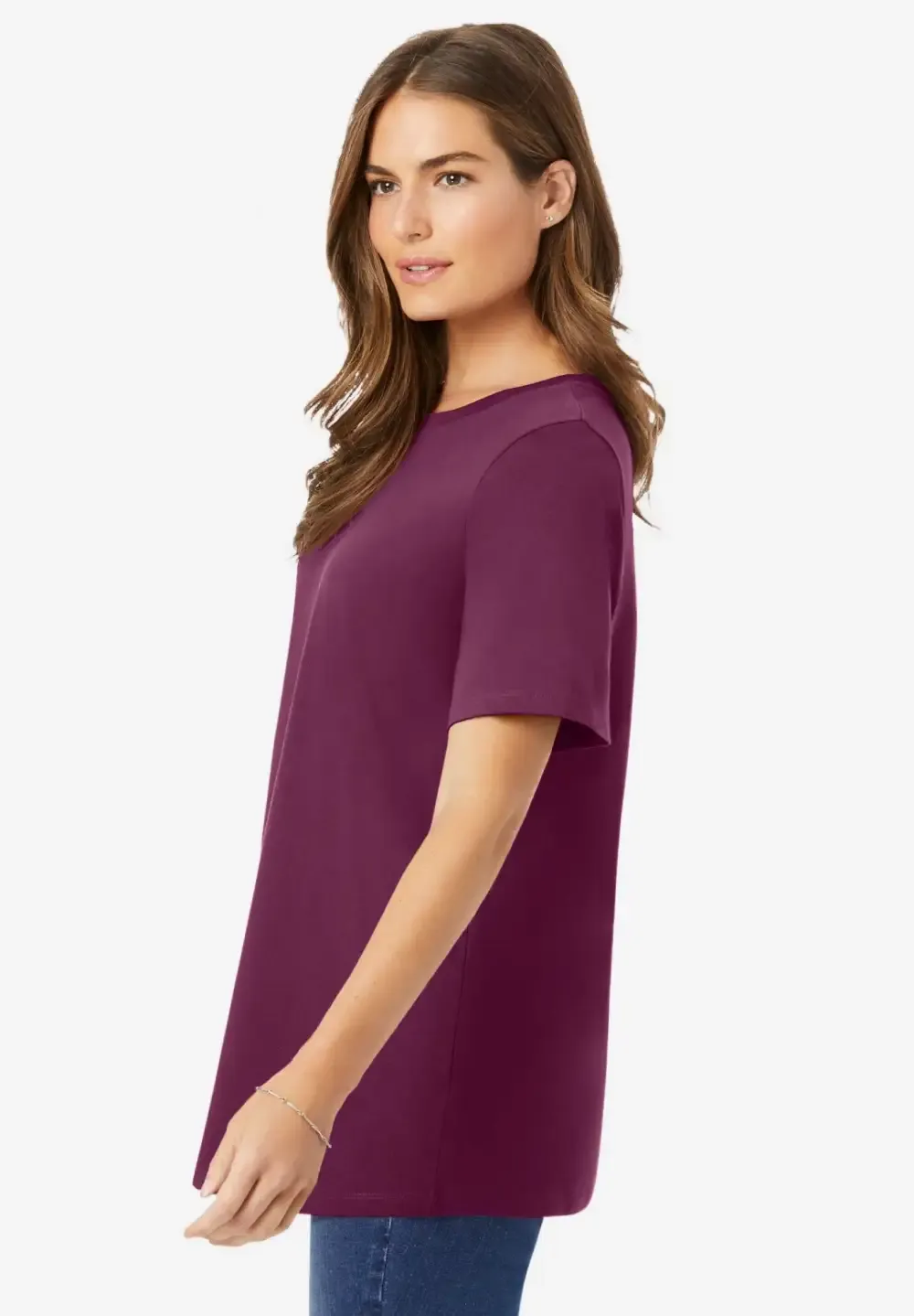 Perfect Short-Sleeve Crewneck Tee