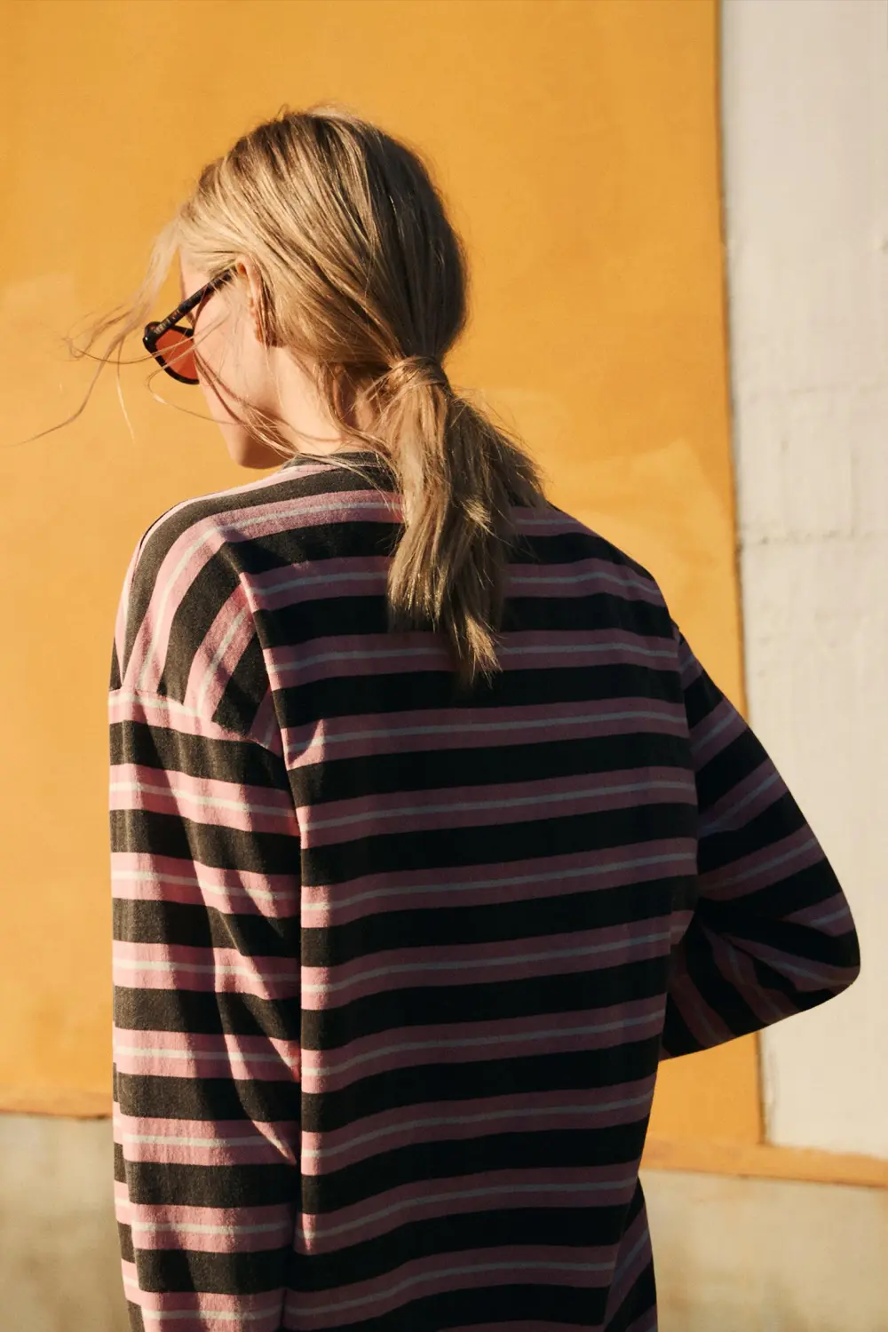 Camiseta rayas oversize