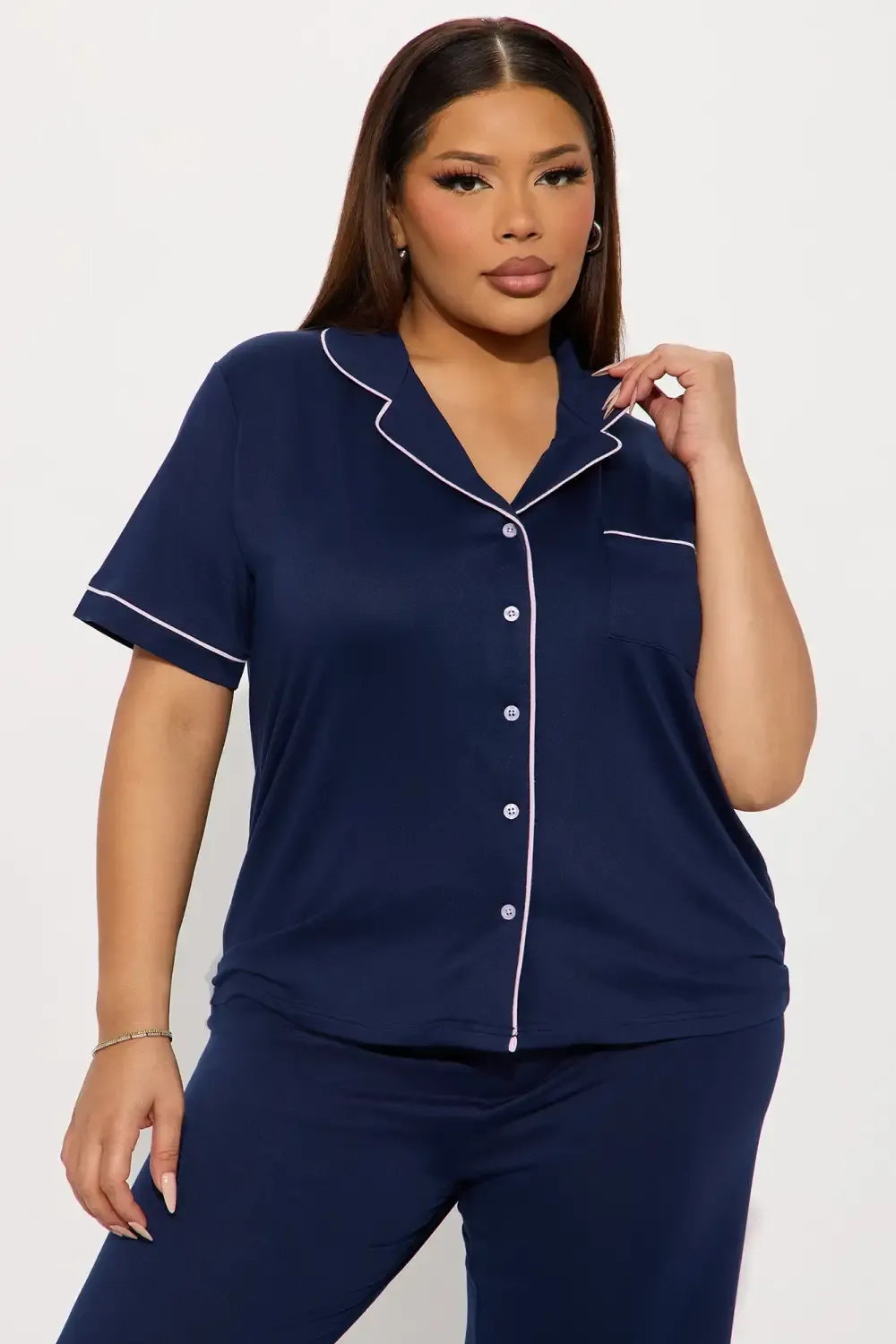 Hit Snooze PJ Pant Set - Navy