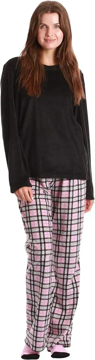 Women’s Pajama Pant Set - Nightgown with Matching Socks