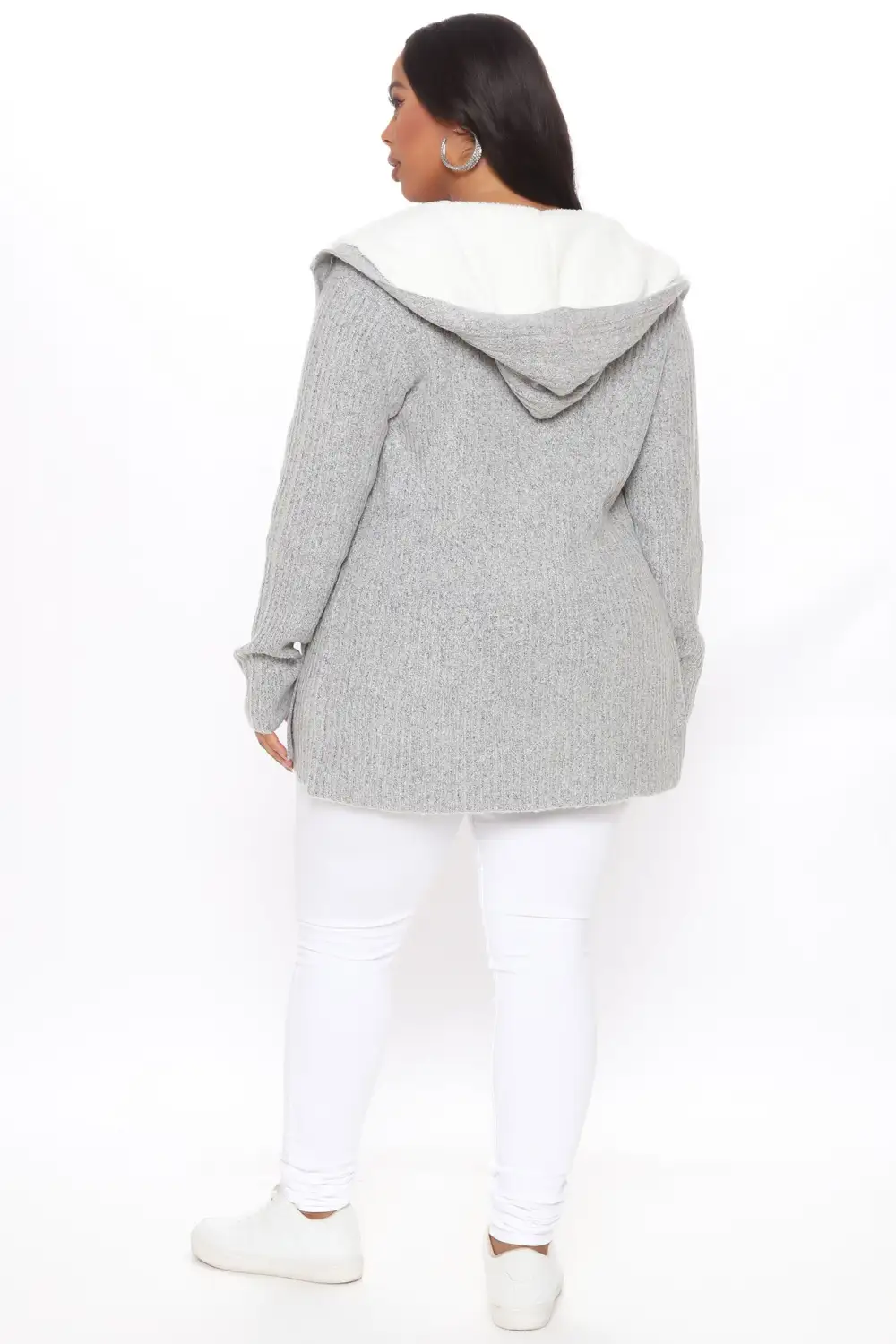 Far Gone Hooded Cardigan - Grey