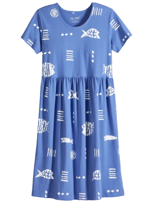 M.MAC Rock Fish Easy-Fit Cotton Knit Dress