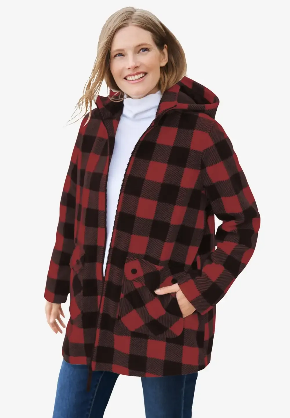 Hooded Fleece Coat