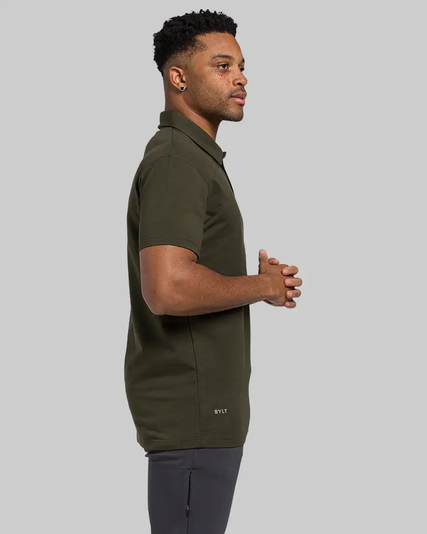 Lux Straight Hem Polo