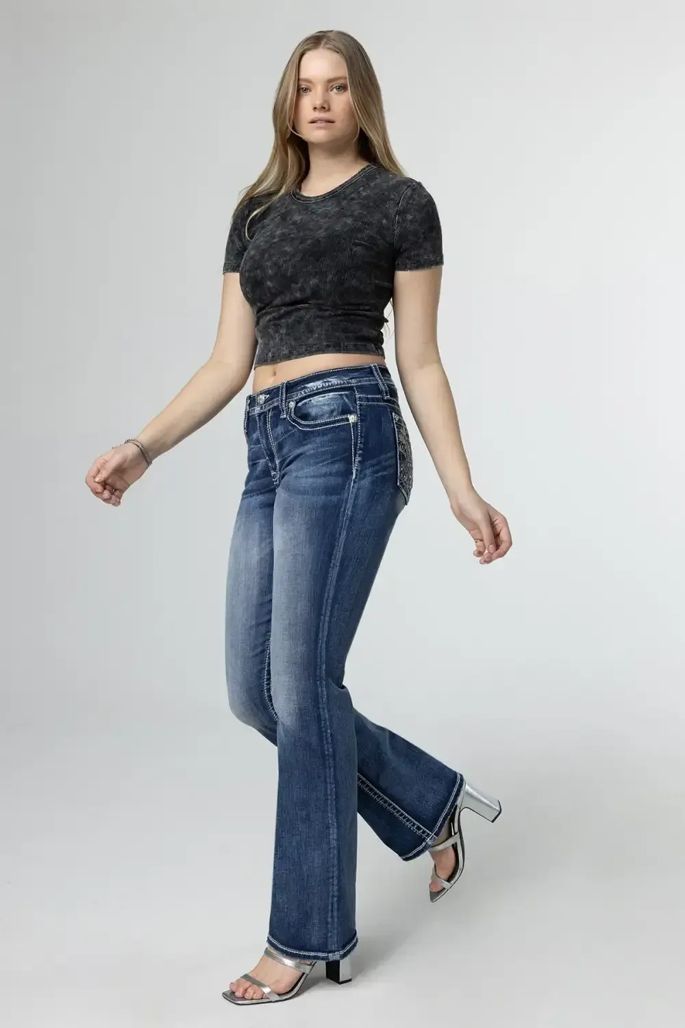 Fleur Glass Bootcut Jeans