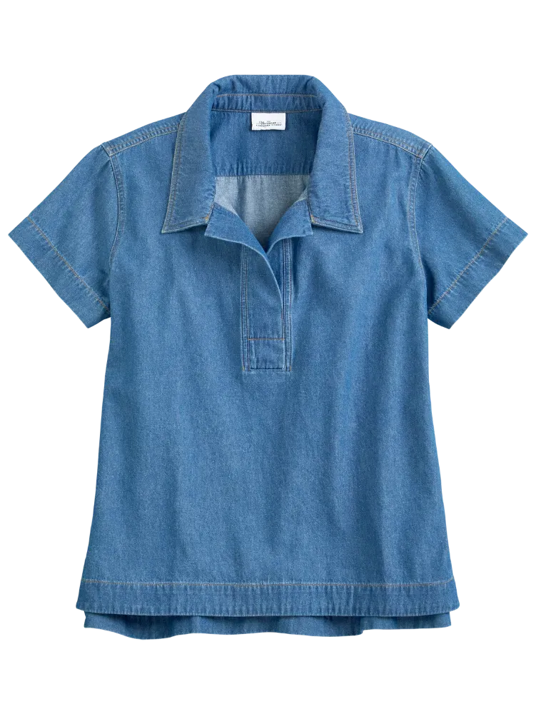 Women's Chambray Popover Tunic