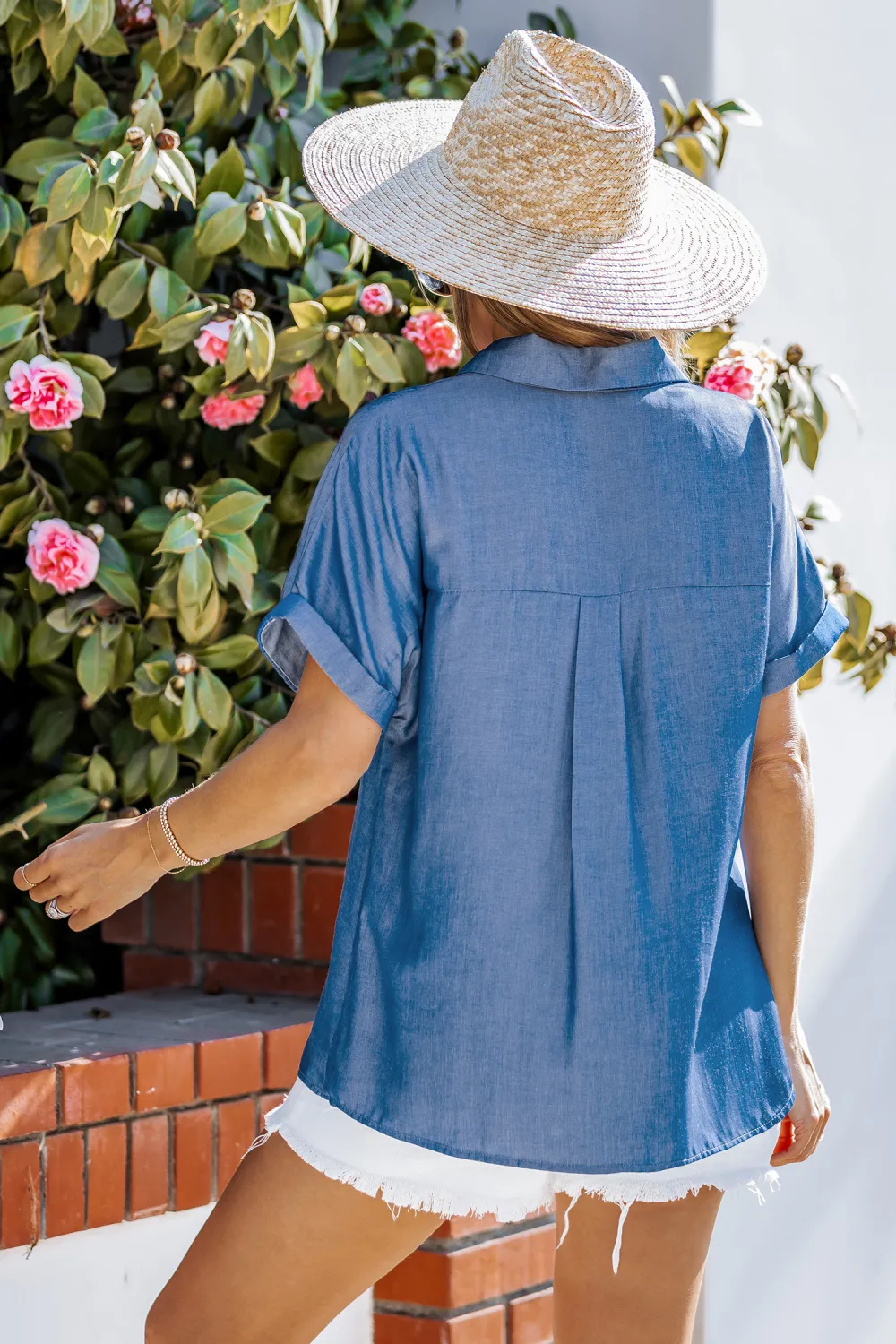 She Means Business Denim Shirt