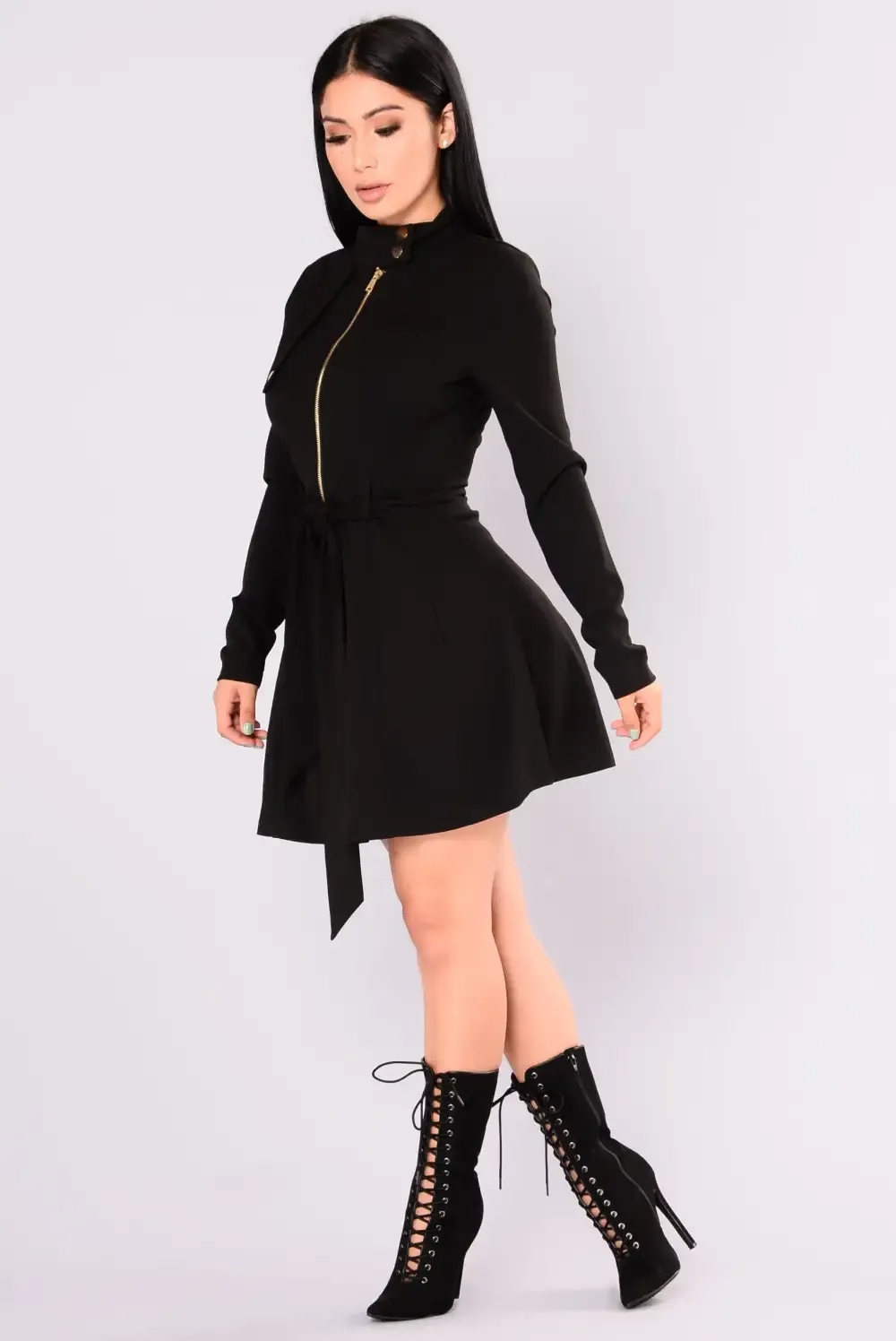 Feeling Fancy Collar Jacket - Black