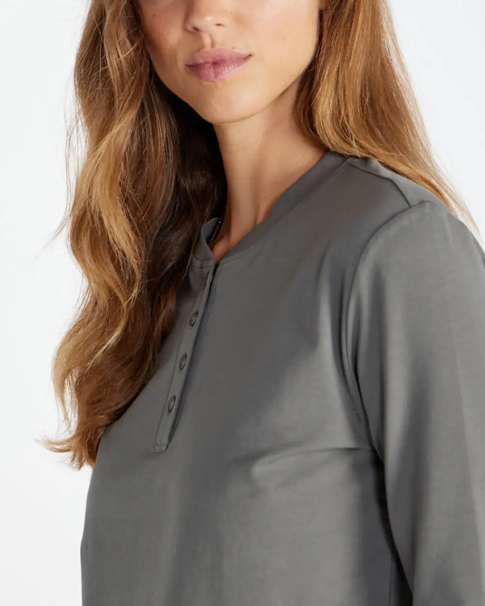 Lux Relaxed Henley Long Sleeve