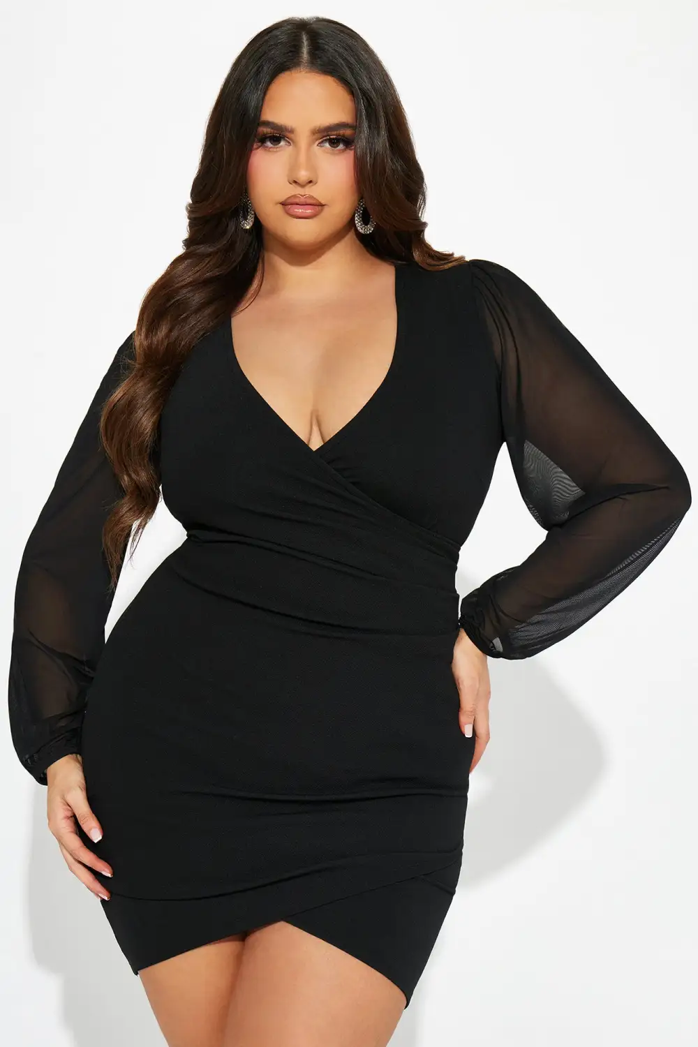 Hillary Wrap Dress - Black