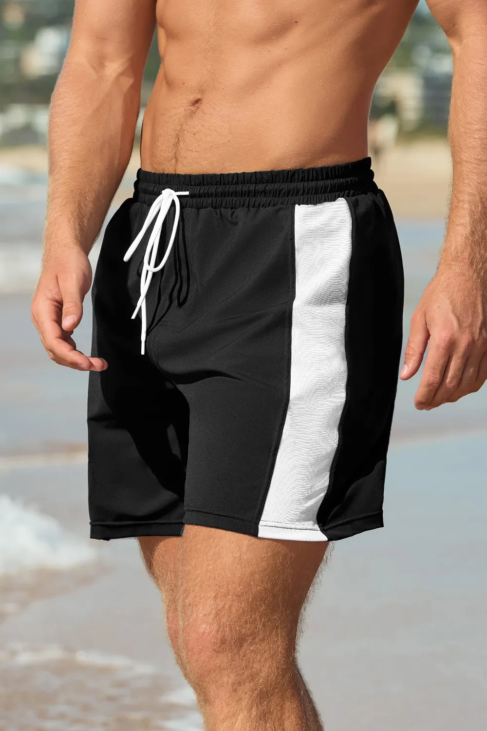 Game On Black & White Board Shorts