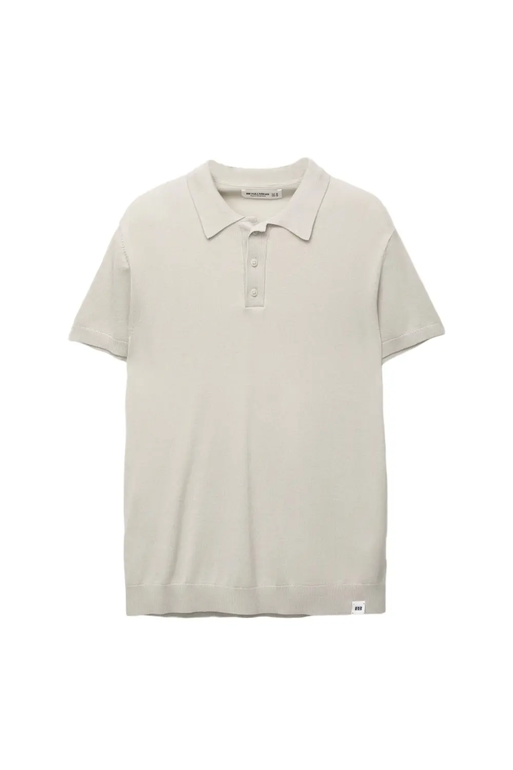Short sleeve knit polo shirt