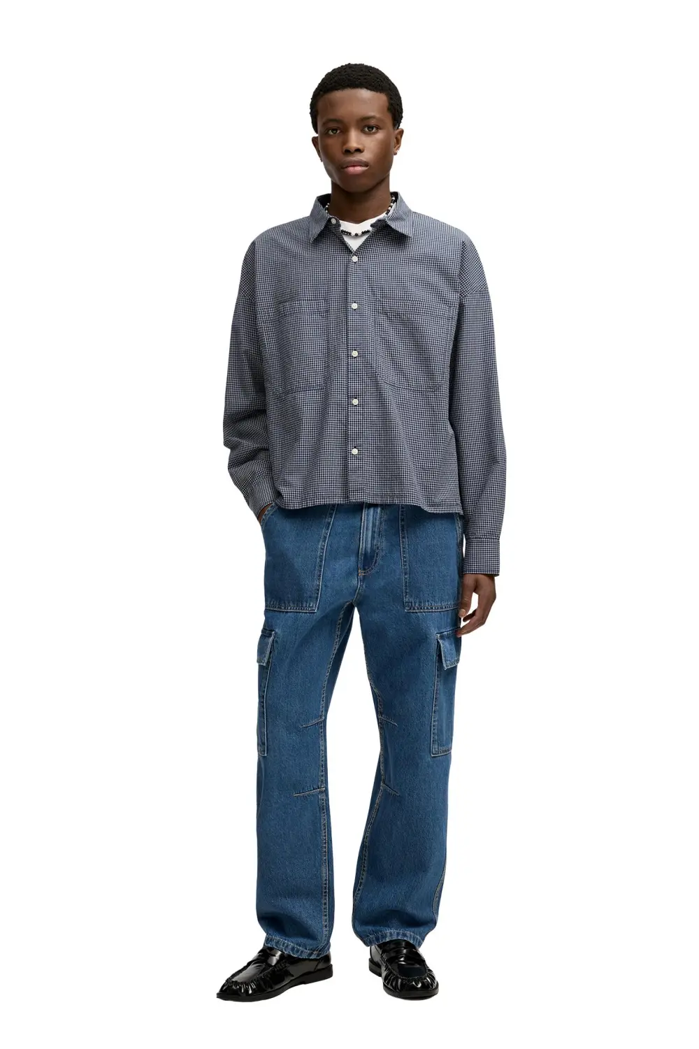 Straight-leg cargo jeans