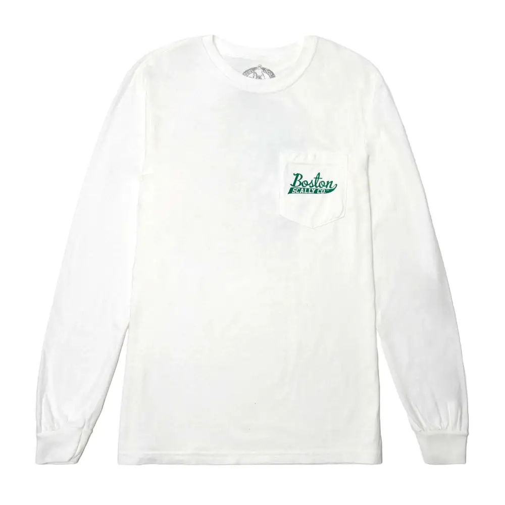 Boston Scally The Bareknuckle - Irish Edition Long Sleeve Tee T-Shirt - White