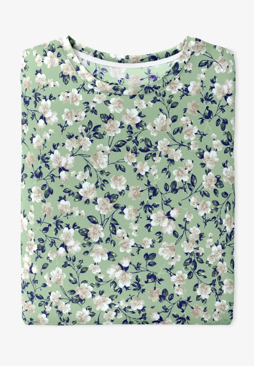 Perfect Printed Short-Sleeve Crewneck Tee
