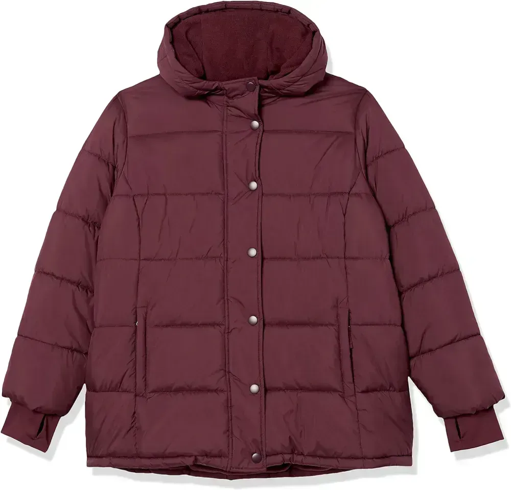 Women's Heavyweight Long-Sleeve Hooded Puffer Coat (Available in Plus Size)