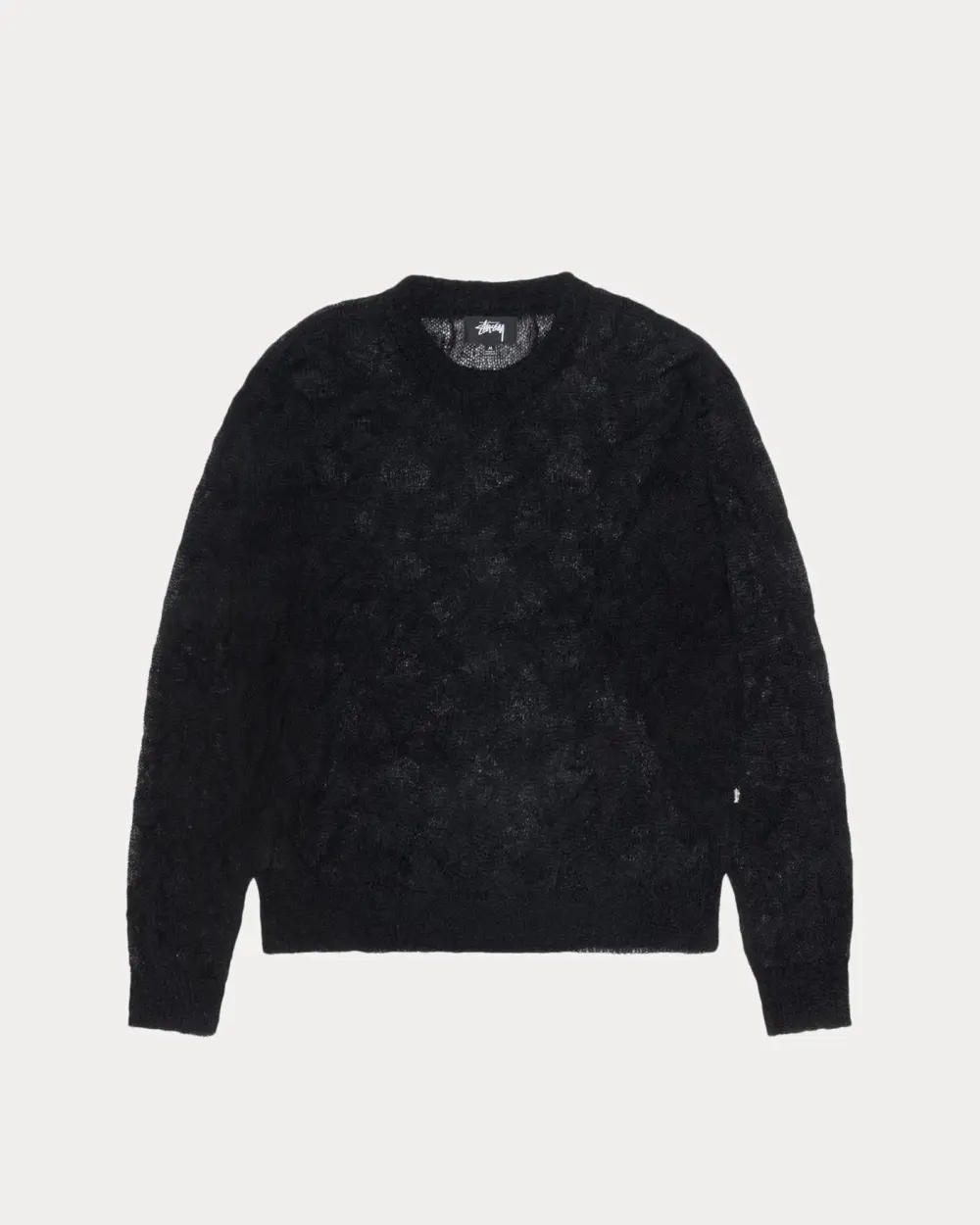 LOOSE KNIT CROSS CABLE SWEATER