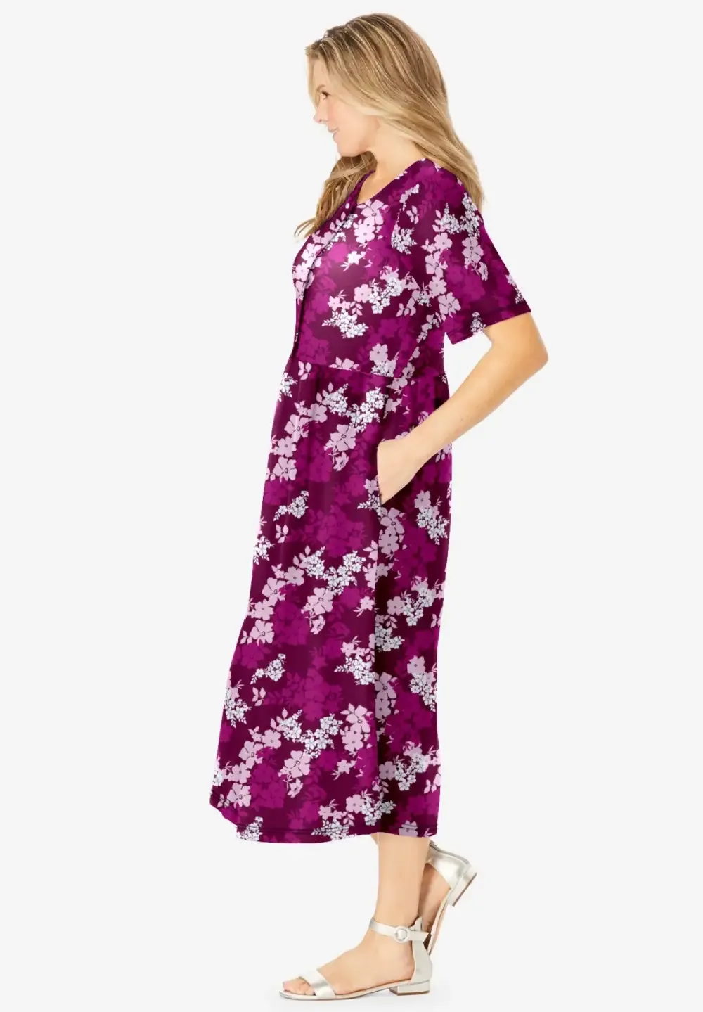 Button-Front Essential Dress
