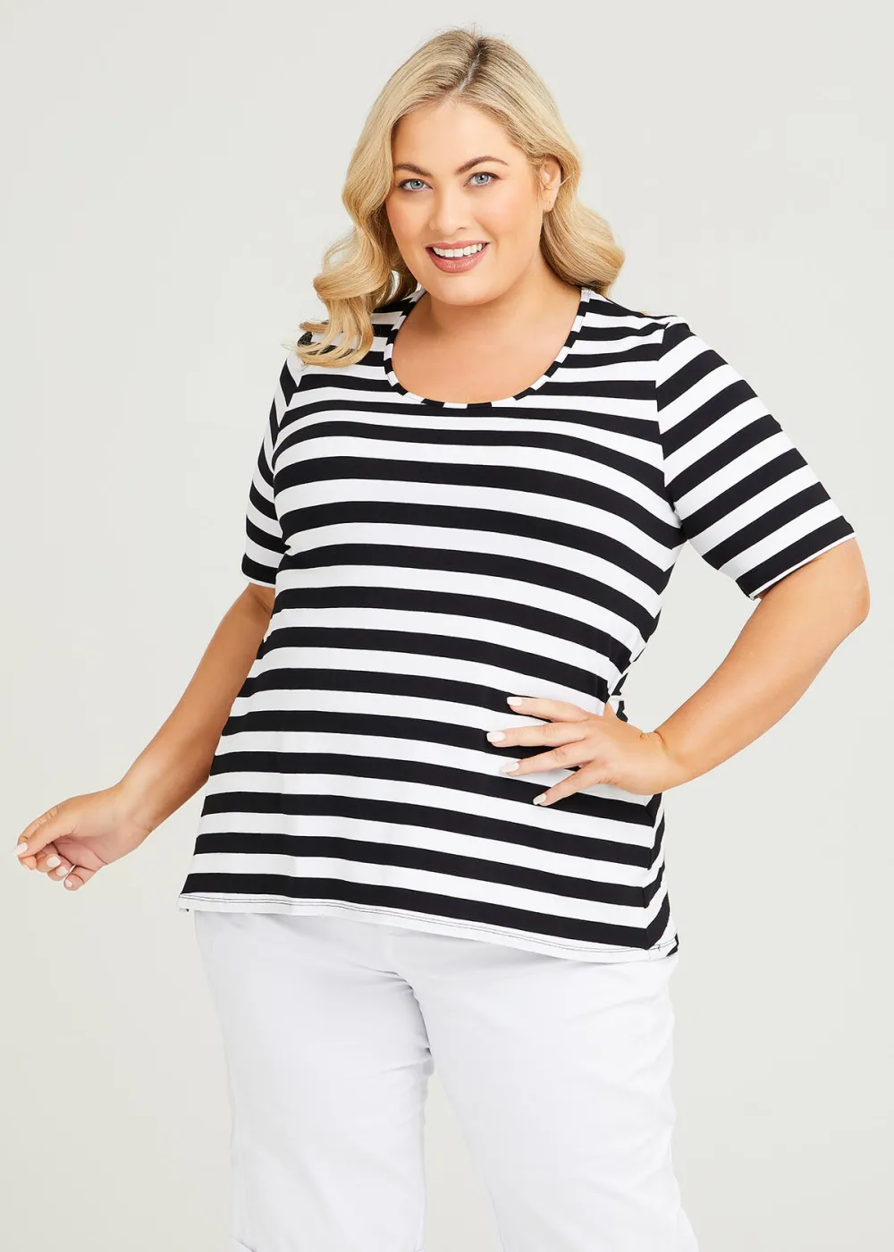 Natural Stripe Essential T-Shirt