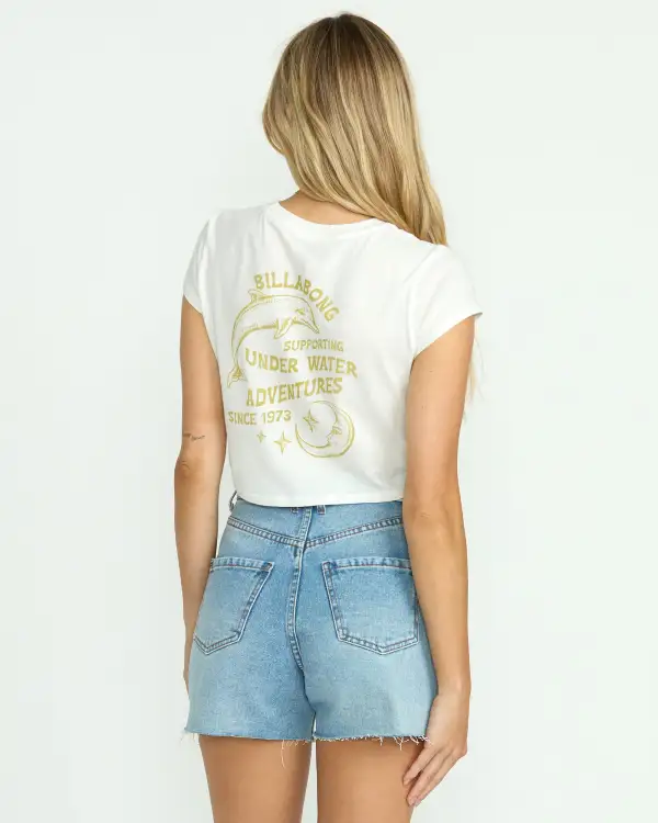 Sunshine Surf Babes Tee - Salt Crystal
