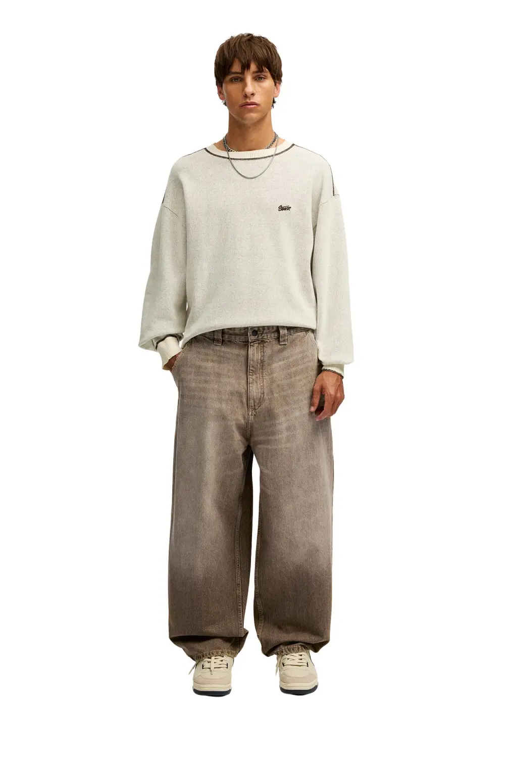 Brown skater jeans